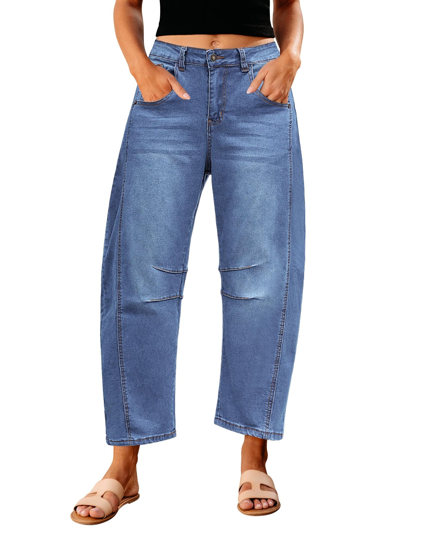 Barrel Jeans Relax Fit Stretch