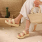 Raffia Platform Sandals