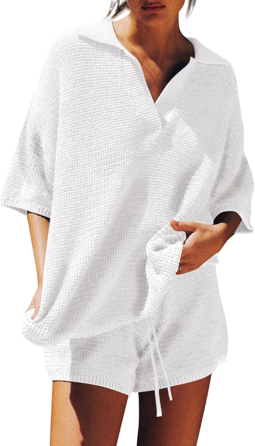 V Neck Sweater Lounge Set