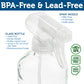 Clear Glass Spray Bottles - 2 Pack