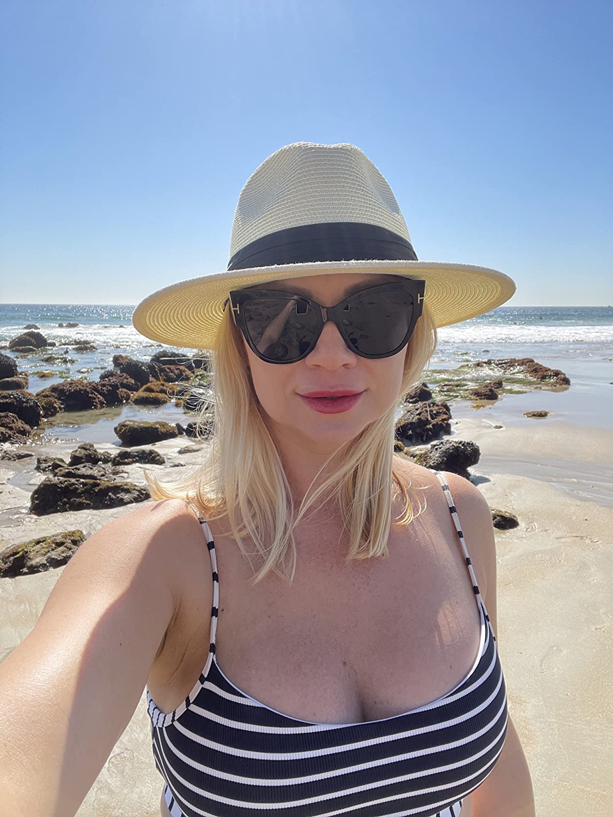 Wide Brim Straw Panama Hat