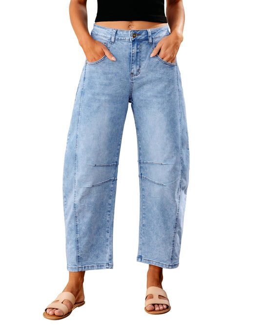 Barrel Jeans Relax Fit Stretch
