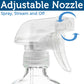 Clear Glass Spray Bottles - 2 Pack