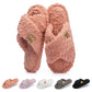 Fuzzy Open Toe Slippers
