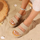 Raffia Platform Sandals