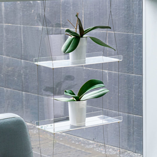 Clear Hanging Shelves