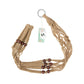Mkono Macrame Plant Hanger Indoor Hanging Planter Basket with Wood Beads Decorative Flower Pot Holder No Tassels for Indoor Outdoor Boho Home Decor 35 Inch, Ivory, Set of 1 (POTS NOT Included)