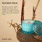 Hidden Label Wood Wick Decorative Candles