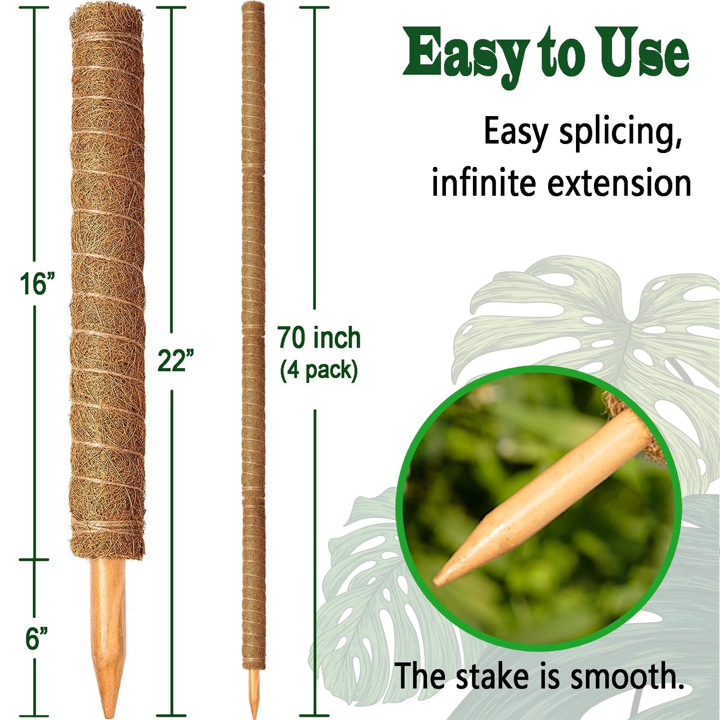 Stackable Moss Pole Pack