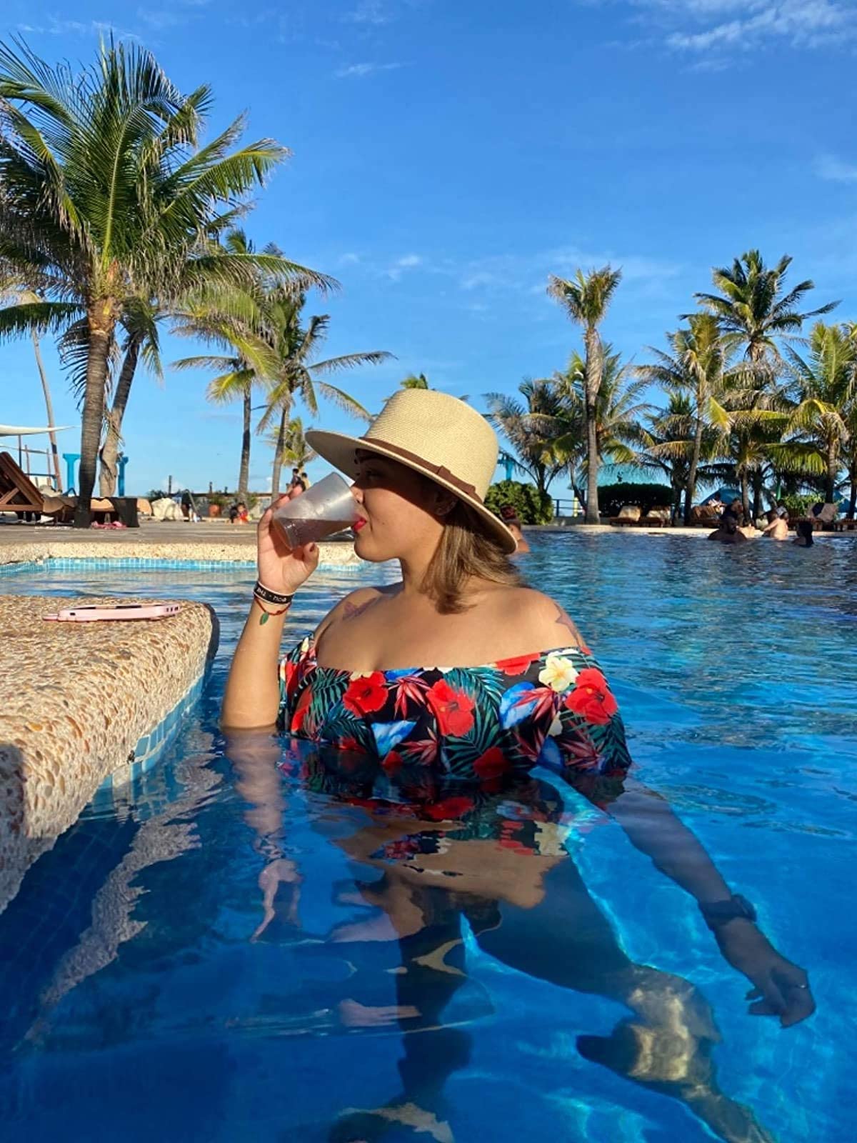 Wide Brim Straw Panama Hat