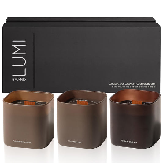 Scented Soy Candles Gift Set | Nature's Bloom Collection | 3 Scented Candles