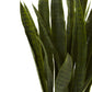 Nearly Natural Sansevieria & Black Planter