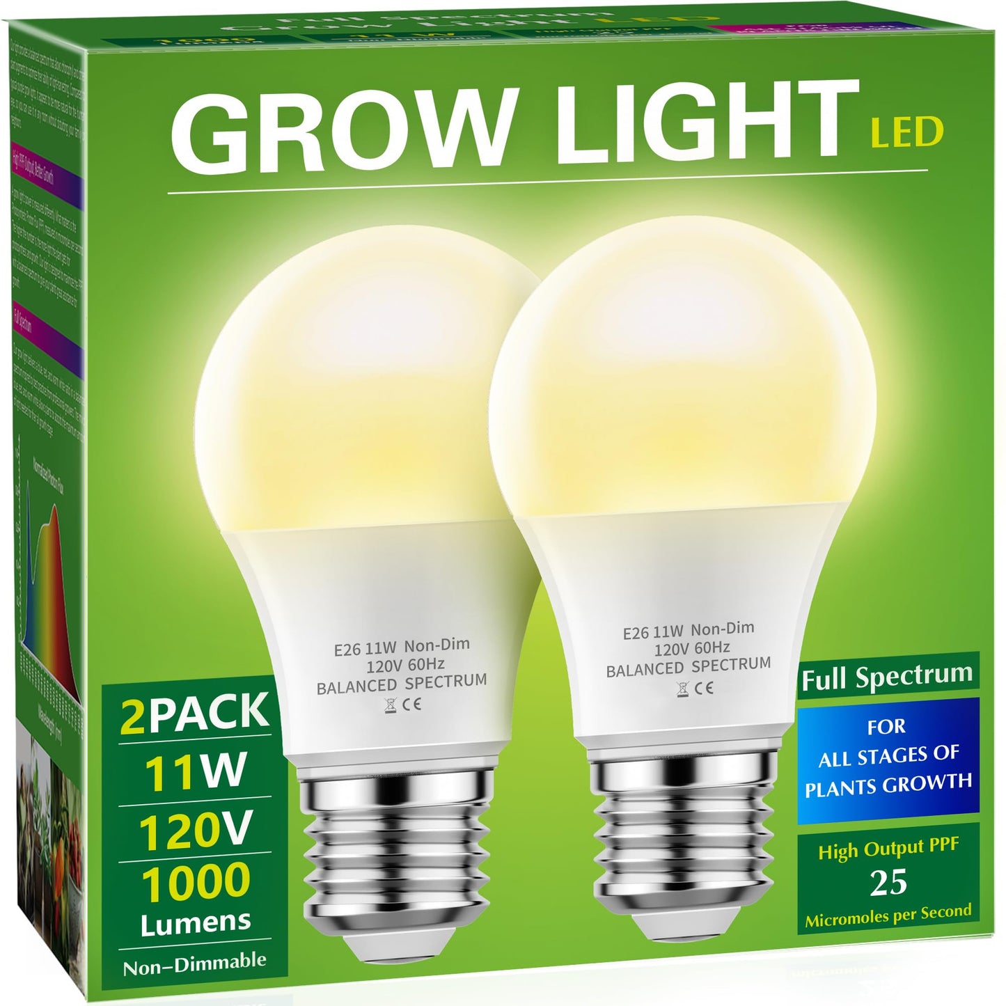 Grow Light Bulbs |  Full Spectrum