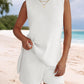 Summer Sleeveless Sweater Lounge Sets