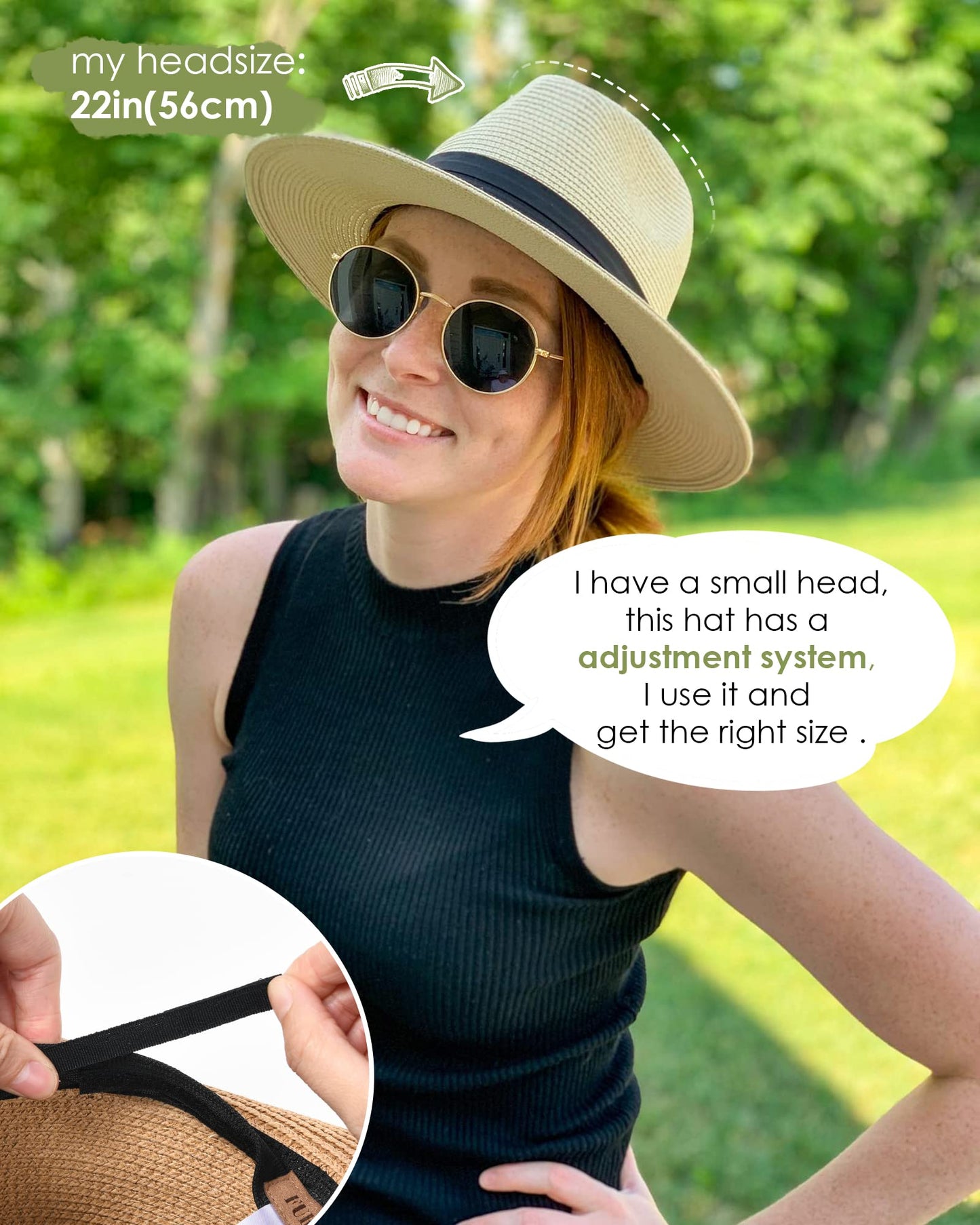Wide Brim Straw Panama Hat