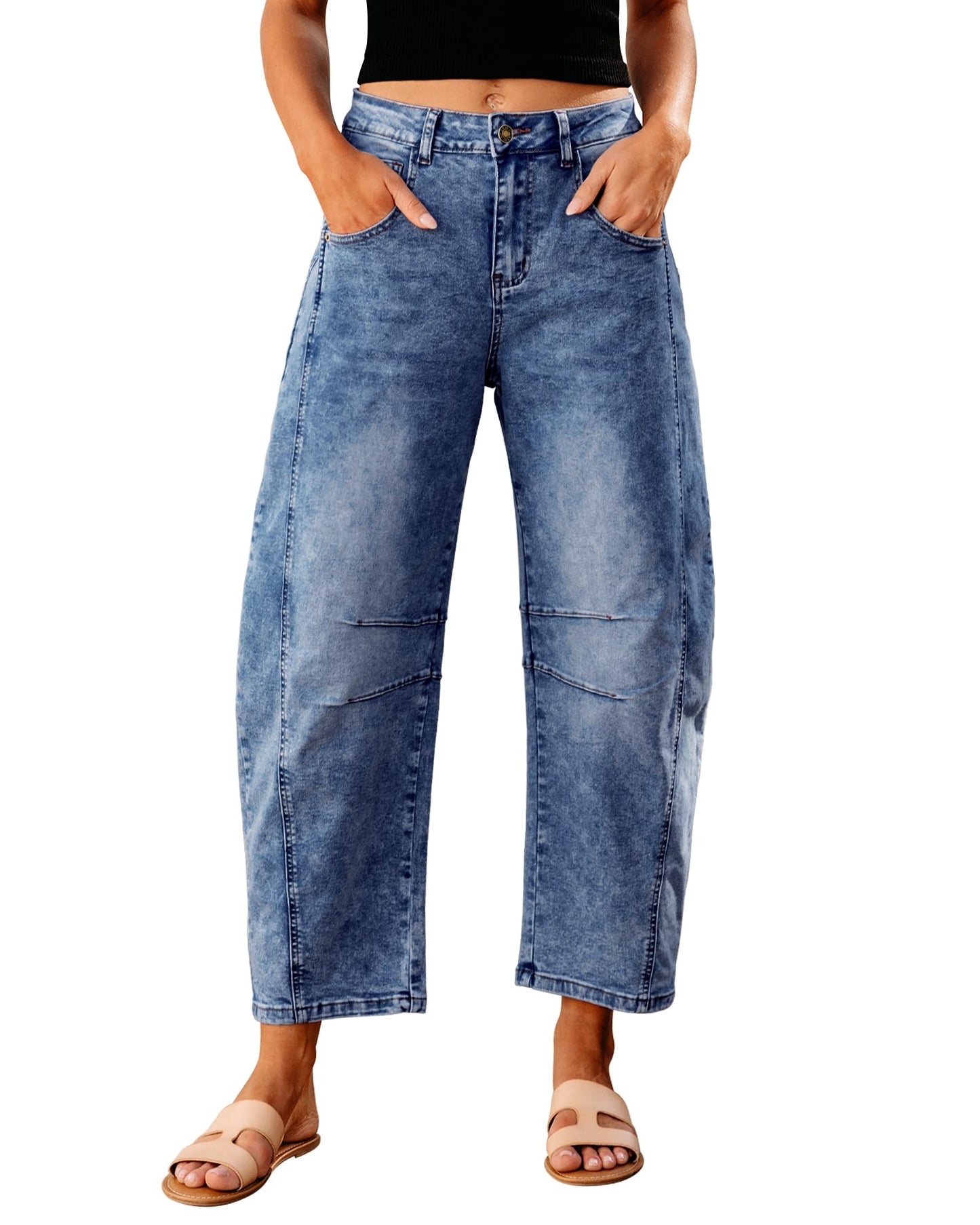 Barrel Jeans Relax Fit Stretch