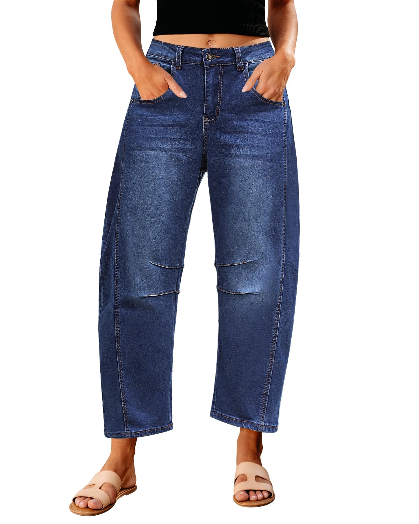 Barrel Jeans Relax Fit Stretch