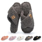 Fuzzy Open Toe Slippers