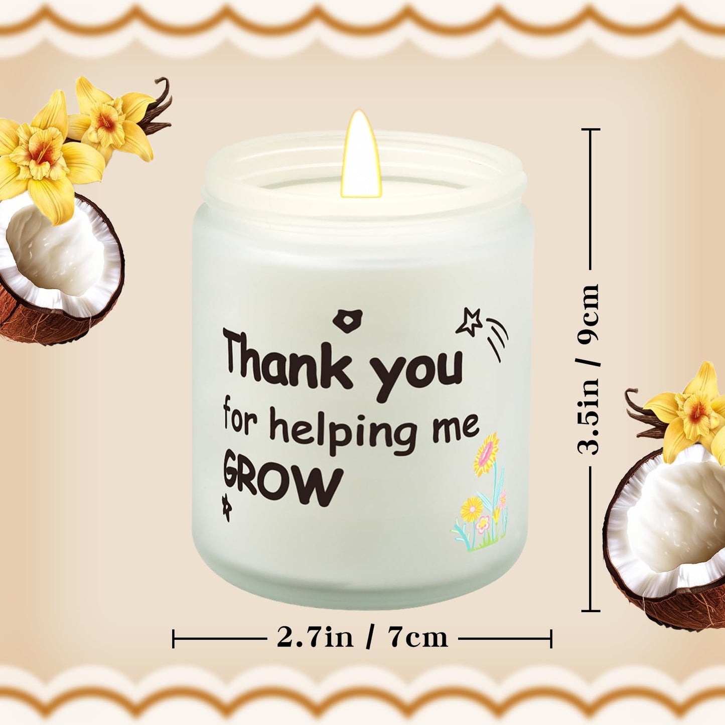 Happy Birthday Candle | Natural Soy Wax Vanilla Scented Candles