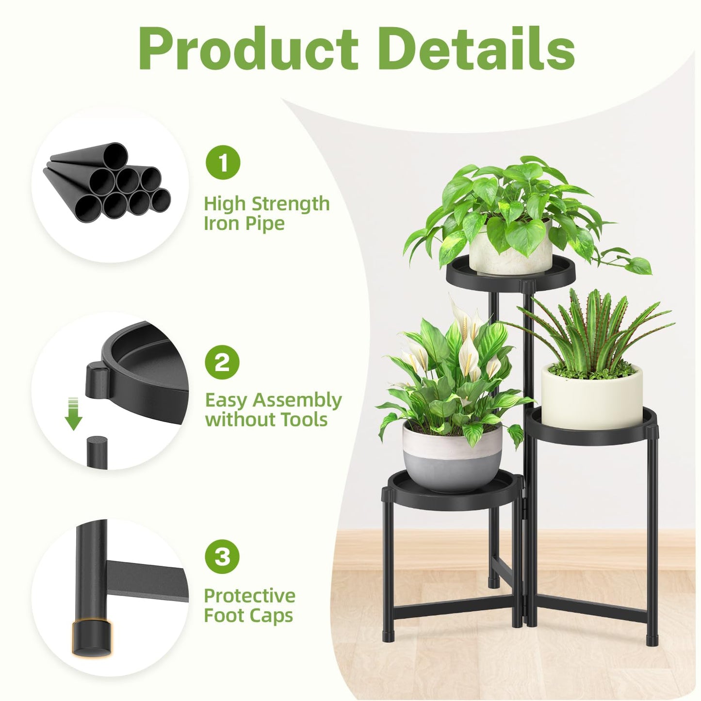 5 Tier Folding Plant Stand