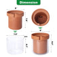 Self Watering Planter Pot Terracotta and Glass