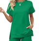 LOMON Womens Fashion 2 Piece Outfits Sweatsuits 2025 Summer Short Sleeve Loungewear Tracksuit Round Neck Lounge Shorts Sets