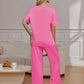 Pajama Sets for Women 2 Piece Lounge Set Short Sleeve Tops and Long Pants Soft Comfy Pjs Sleepwear Outfits S-XXL