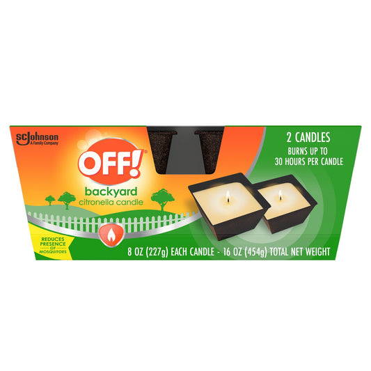 OFF! Backyard Citronella Scented Candle