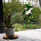 Stained Glass Window Hanging for Plant Lovers, Great Mothers Day Gift Handmade Green Plants Artificial,Suncatcher Plant Gifts for Women,Grandma,Mother's Day,Christmas