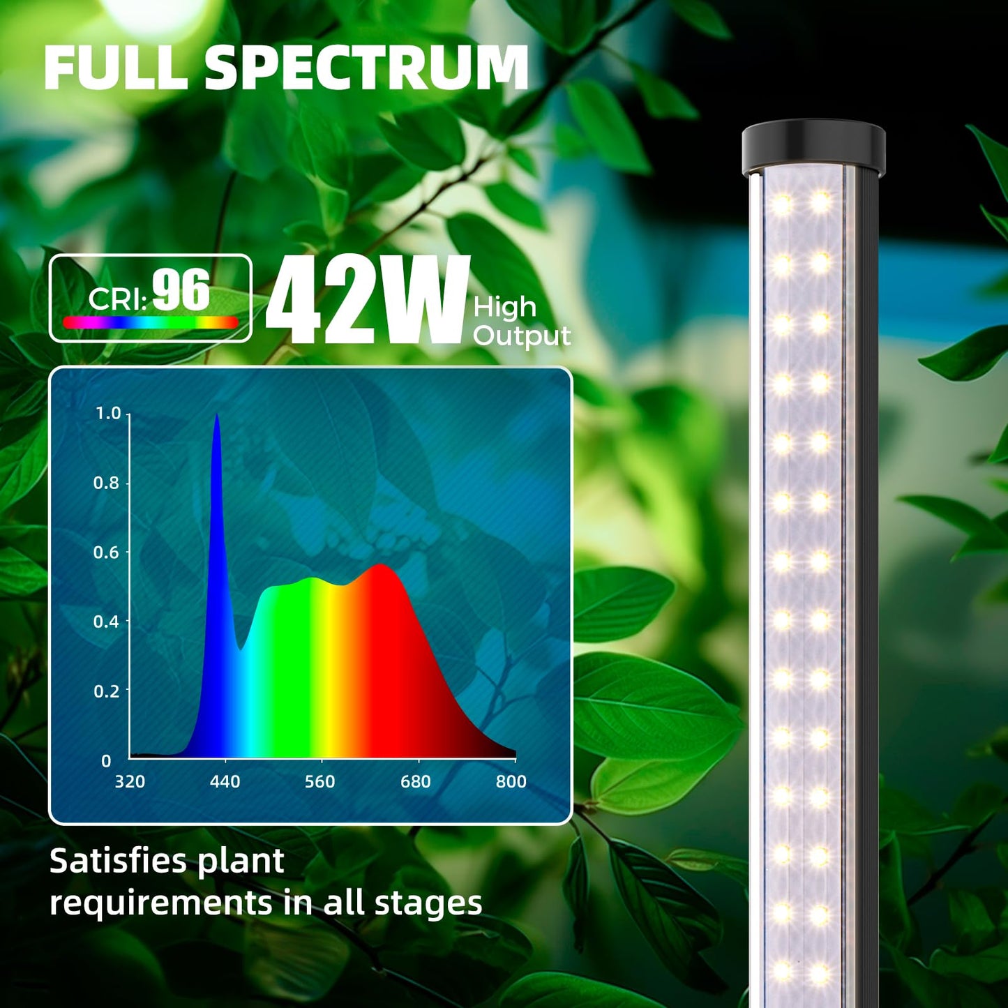 Full Spectrum Barrina Standing Grow Light