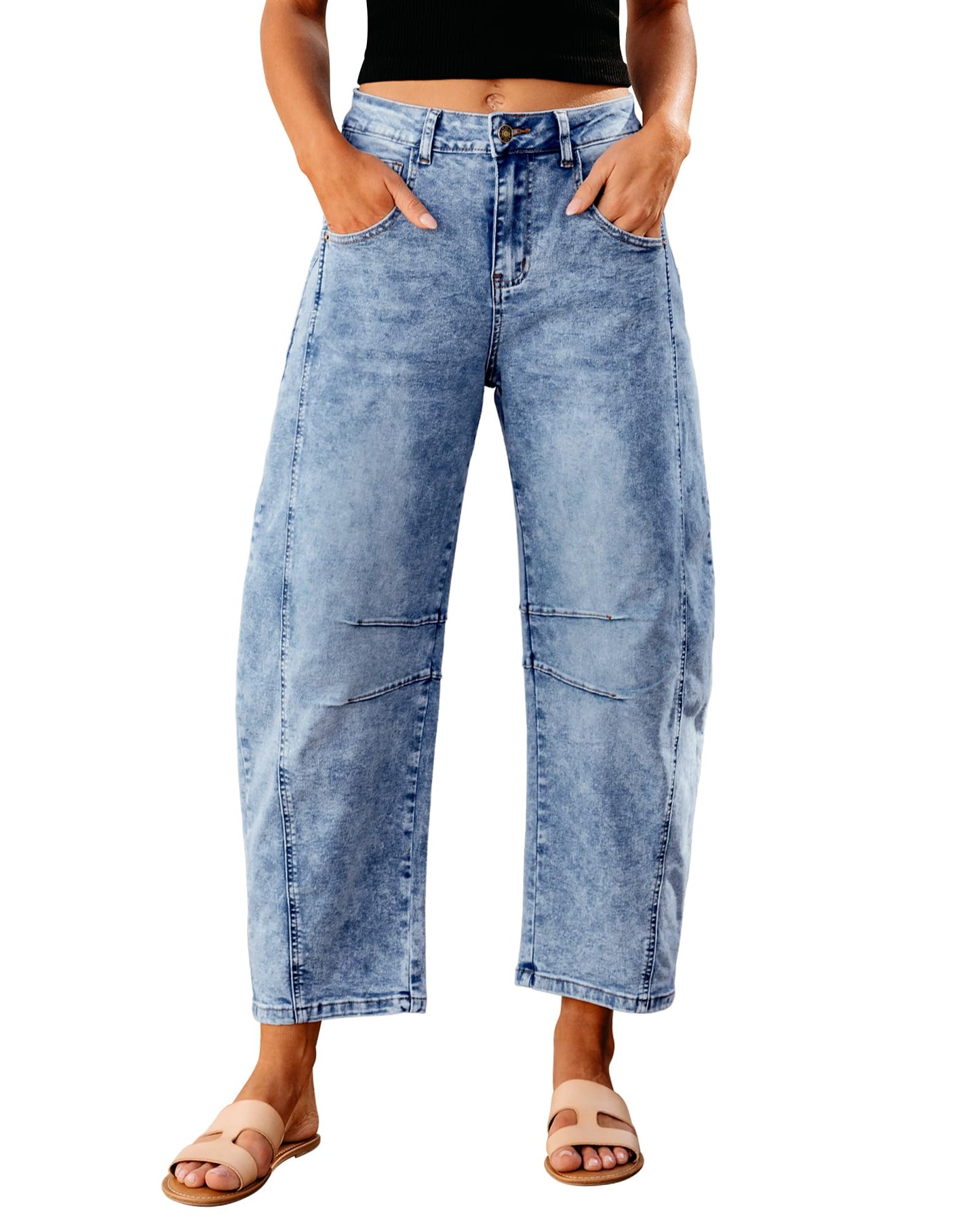 Barrel Jeans Relax Fit Stretch