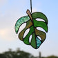 Stained Glass Window Hanging for Plant Lovers, Great Mothers Day Gift Handmade Green Plants Artificial,Suncatcher Plant Gifts for Women,Grandma,Mother's Day,Christmas