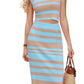 Summer Tank Top & Midi Skirt Set