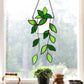 Stained Glass Window Hanging for Plant Lovers, Great Mothers Day Gift Handmade Green Plants Artificial,Suncatcher Plant Gifts for Women,Grandma,Mother's Day,Christmas