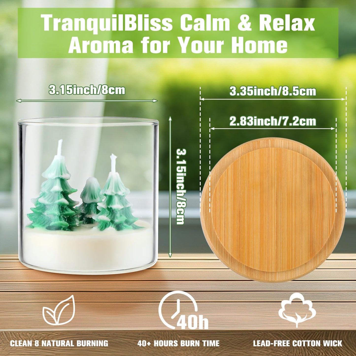 Cactus Terrarium Plant Candle