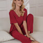 Pajama Sets for Women 2 Piece Lounge Set Short Sleeve Tops and Long Pants Soft Comfy Pjs Sleepwear Outfits S-XXL
