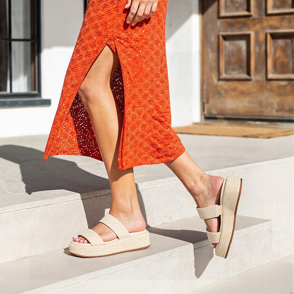 Raffia Platform Sandals