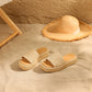 Raffia Platform Sandals