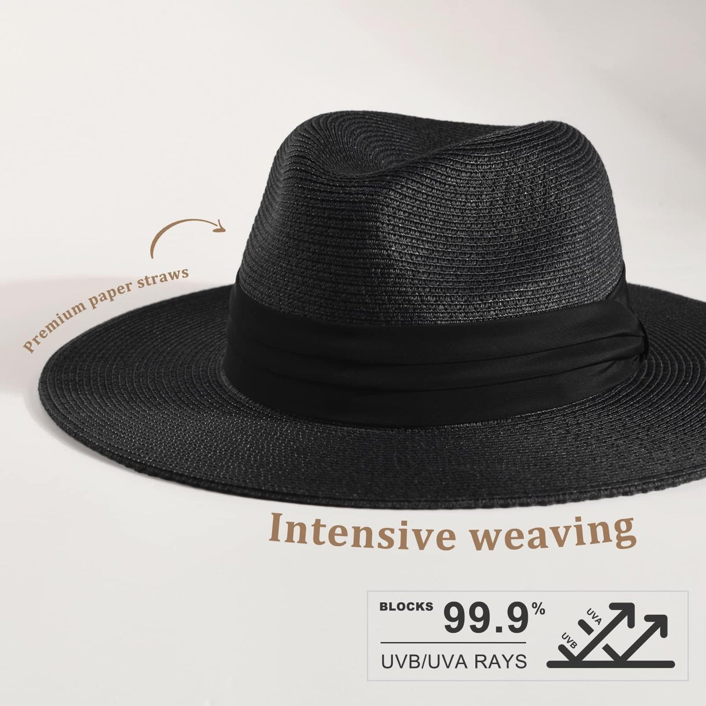 Wide Brim Straw Panama Hat