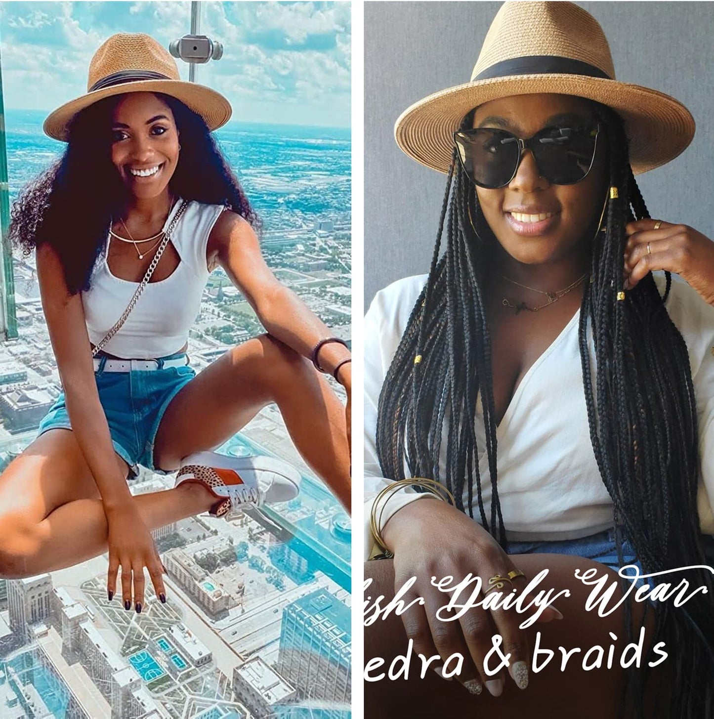 Wide Brim Straw Panama Hat