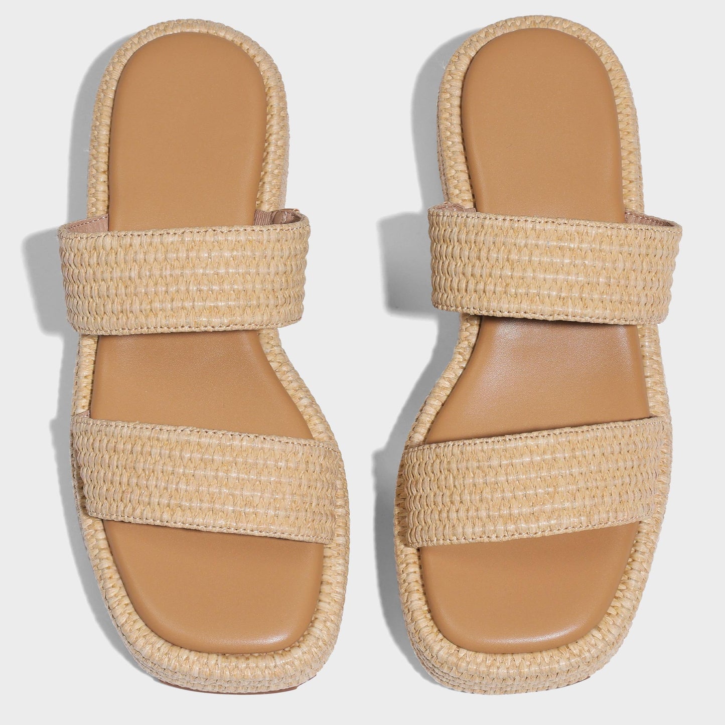Raffia Platform Sandals