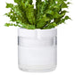 Self Watering Planter Pot Terracotta and Glass