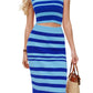 Summer Tank Top & Midi Skirt Set