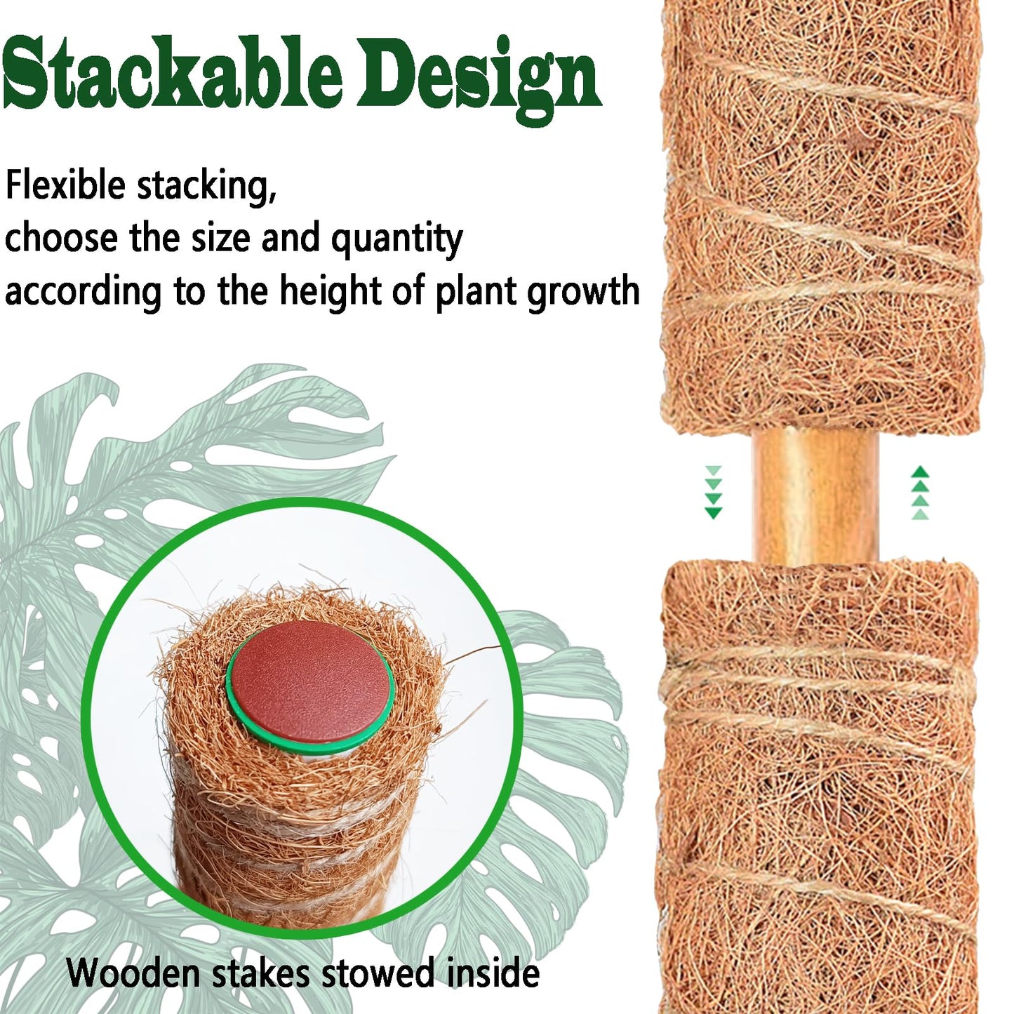 Stackable Moss Pole Pack