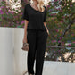Pajama Sets for Women 2 Piece Lounge Set Short Sleeve Tops and Long Pants Soft Comfy Pjs Sleepwear Outfits S-XXL