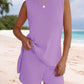 Summer Sleeveless Sweater Lounge Sets