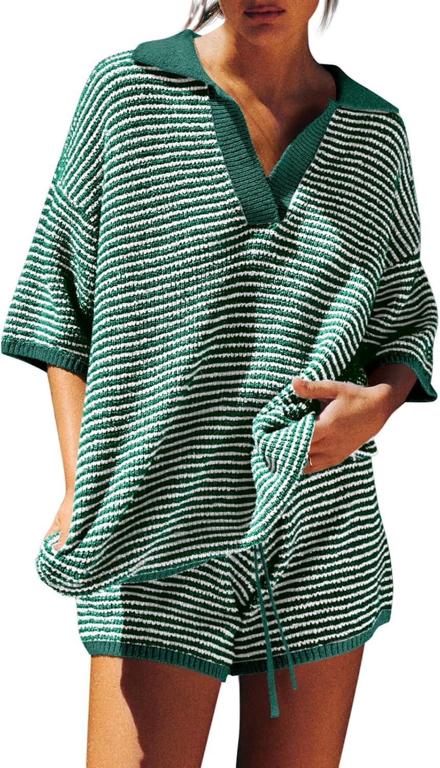 V Neck Sweater Lounge Set