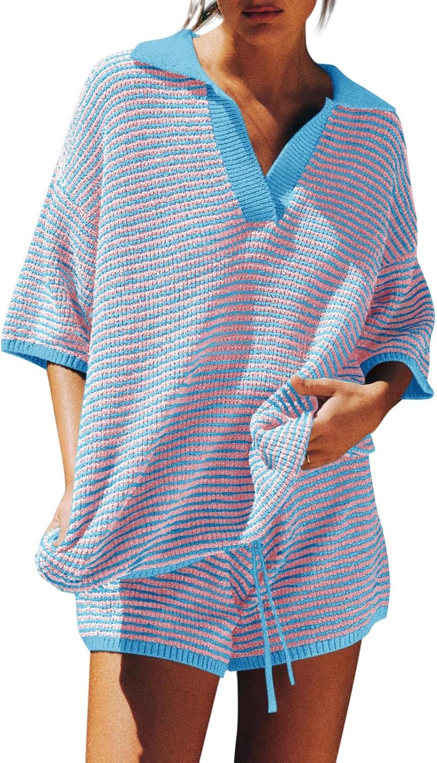 V Neck Sweater Lounge Set