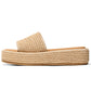Raffia Platform Sandals