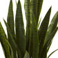Nearly Natural Sansevieria & Black Planter